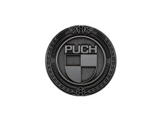 Badge / emblem Puch logo silver 47mm RealMetal